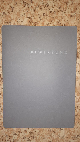 Bewerbungsmappe - (grau, pappe)