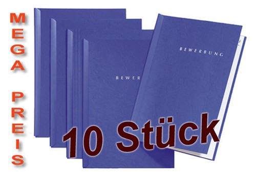 Blaue bewerbungsmappen von - 10,