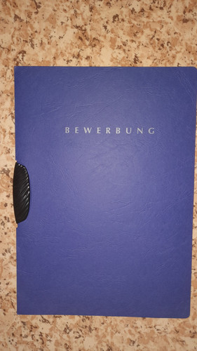 Bewerbungsmappe dunkelblau - bewerbungsmappe, (dunkelblau