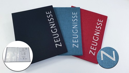Zeugnismappe urkundenmappe - zeugnismappe,